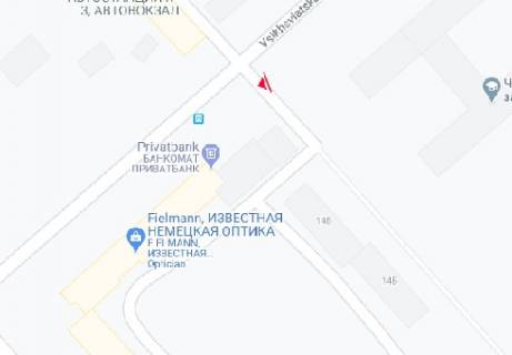 Билборд A в Чернигове Всехсвятская ул., 2 схема
