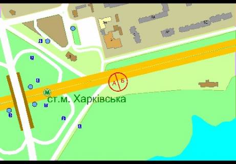 Бэклайт A в Киеве, 8x4  Бажана Николая пр., напротив № 3,  ст.м. "Харьковская", в Борисполь схема