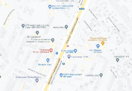 Нестандарт  в Днепр (Днепропетровск) Слобожанский пр. схема