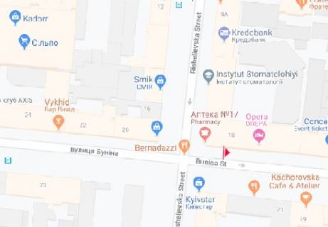 Сiтiлайт B у Одесі Бунина ул., 21 B схема