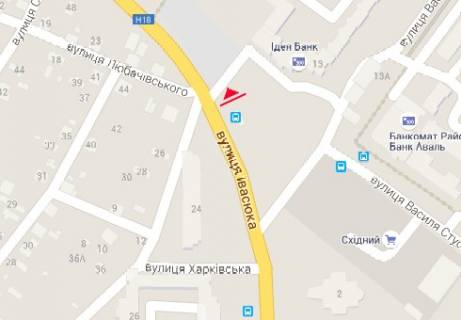 Билборд B в Ивано-Франковске, 3x6  Івасюка вул. - Василя Стуса вул. схема