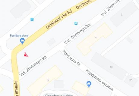 Билборд A в Одессе, 3x6  Овідіопольська дорога, 6 - Ріхтера Святослава вул. (Щорса) схема