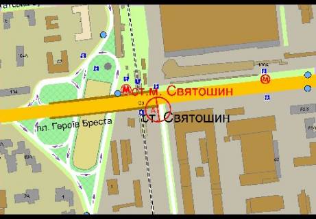 Видеоборд A в Киеве, 3x6  просп. Берестейський (Перемоги)., путепровод возле ст.м. "Святошино", в центр города - 340747 схема