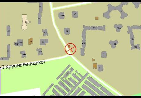 Prismatron, Prism A in Kyiv, 3x6  Rudenko Larisy st. - Krusel'nickoj Solomii st., k Bazana Nikolaa av. - 303175 scheme