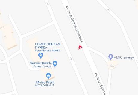 Призма A в Киеве, 3x6  Братиславська вул., 7 (навпроти) - 477982 схема