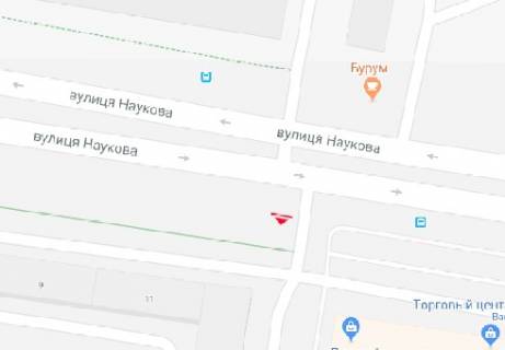 Білборд, Бігборд (Борд)  B у Львові Научная ул. схема