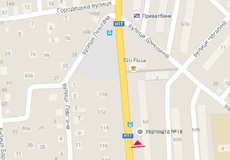 Билборд B в Луцке Львовская ул., 63 схема