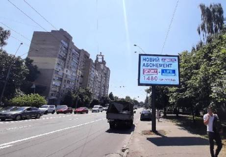Видеоборд A в Киеве, 2.32x3.14  Довженко Александра ул., 7А - 380846 фото 1
