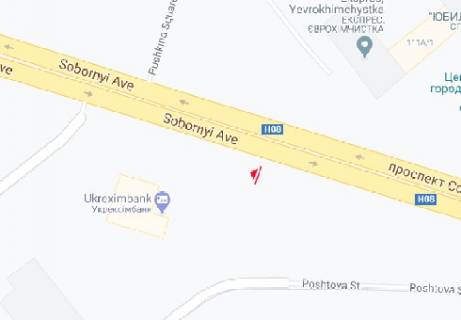 Призма A в Запорожье Соборный пр. (1) (движение к вокзалу) - 317561 схема