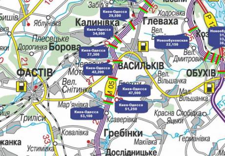 Non-Standard  in Kyiv, 3x18  Trasa M-05, Kiiv-Odesa, 47,500 scheme