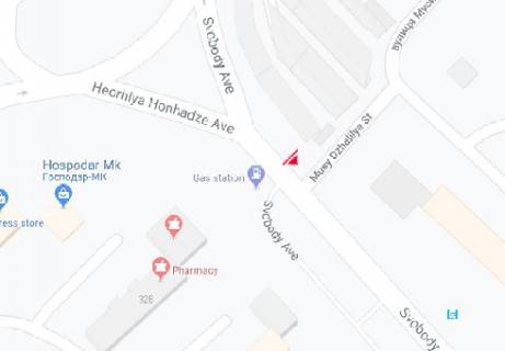 Билборд A в Киеве, 3x6  Свободи просп., 28 схема
