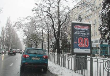 Ситилайт A в Киеве, 1.86x1.27   Русановская набережная ул., 10 (возле супермаркета "Сильпо" и ресторана "Мураками") фото 1