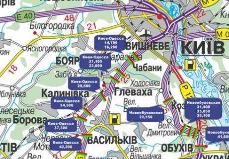 Нестандарт  в Киеве, 3x18  Траса M-05, Київ-Одеса, 23,600 схема