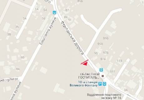 Билборд B в Одессе, 3x6  Фонтанська дорога, 95 схема