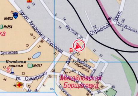Билборд B в Киеве, 3x6  9 Травня вул., 49 схема