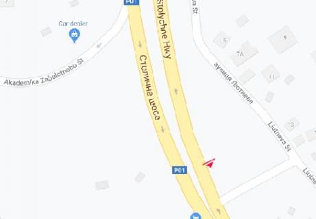 Билборд A в Киеве, 3x6  Столичне шосе схема