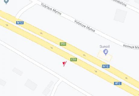 Білборд, Бігборд (Борд)  A у Вінниці Хмельницкое шоссе, въезд в город схема
