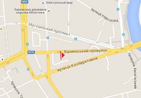 Скроллер A в Харькове Армянский пер. - Короленка пер. - 320913 схема
