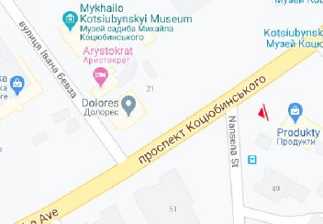Скролер, Скрол A у Вінниці Коцюбинского ул. - Нансена ул. - 315535 схема