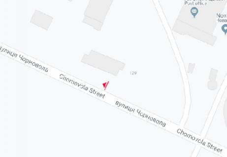 Билборд B в Хмельницком, 3x6  Чорновола вул., 129 схема
