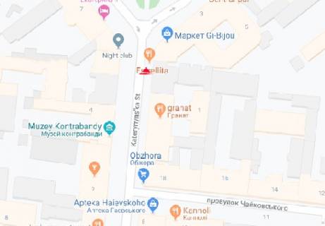Ситилайт B в Одессе Екатерининская ул., 3 B схема