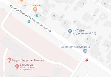 Билборд B в Одессе, 3x6  Вадатурського Олексія вул. (Маршала Малиновського)., 57 схема