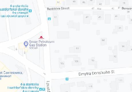 Билборд A в Одессе, 3x6  Люстдорфська дорога, 94А схема