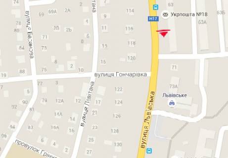 Билборд A в Луцке Львовская ул., 63 схема
