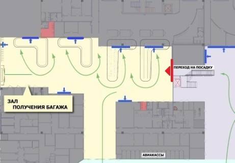 Нестандарт A в Киеве Зал получения багажа, 1 этаж (Терминал А) схема