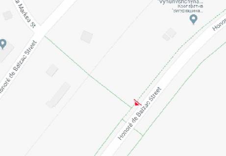 Билборд B в Киеве, 3x6  Оноре де Бальзака вул. схема