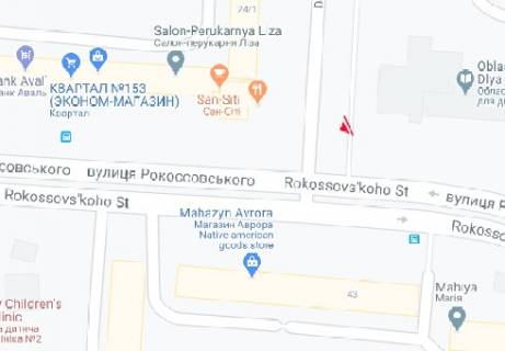 Призматрон, Призма B у Чернігові Рокоссовского ул, 22-а - Доценка ул - 321459 схема
