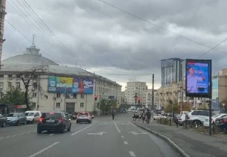Видеоборд A в Киеве, 1.86x1.27   Бульварно-Кудрявская ул., (напротив д., 51) - 385990 фото 1