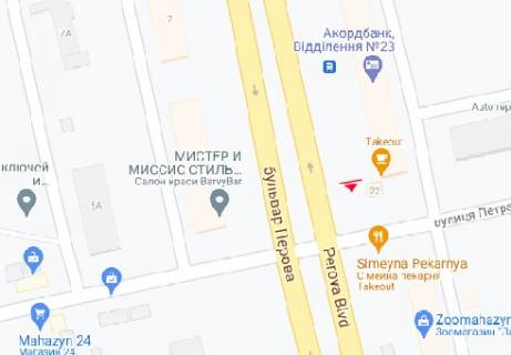 Призма A в Киеве, 3x6  Воскресенський просп., 22 - 477988 схема