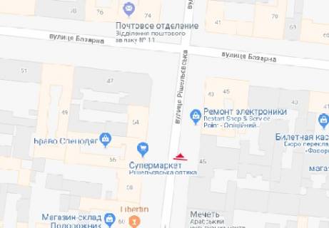 Ситилайт A в Одессе Ришельевская ул., 47  схема