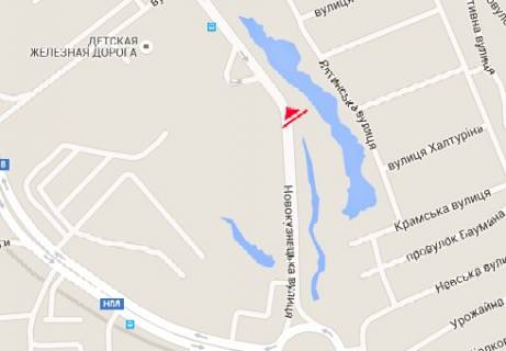 Билборд B в Запорожье, 3x6  Володимира Українця (Новокузнецька)  вул., район АЗС схема