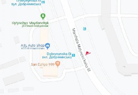 Билборд B в Киеве, 3x6  Героїв полку «Азов» вул. (Маршала Малиновського)., 11 схема