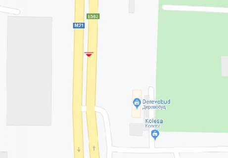 Билборд B в Виннице, 3x6  Київська вул., Водоканал (роздільник) схема
