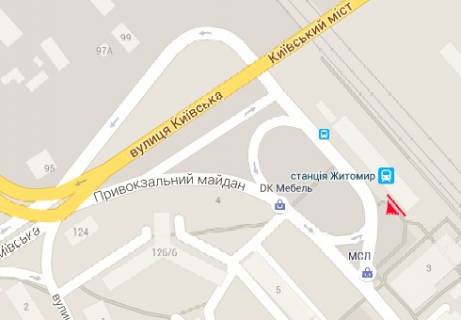 Призматрон, Призма A у Житомирі Привокзальная пл., 2 - 316849 схема