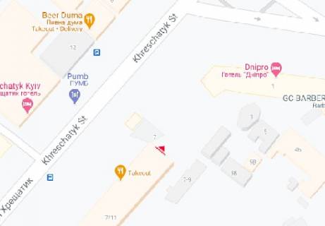Нестандарт A в Киеве Крещатик ул., 7/11 (10 сек. в 3-х мин. блоке) [7.7x10.3 - 1шт.] схема