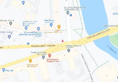 Video Billboard A in Kharkiv Moskovskij av. - Har'kovskaa nab., (razresenie 480h336) - 411153 scheme