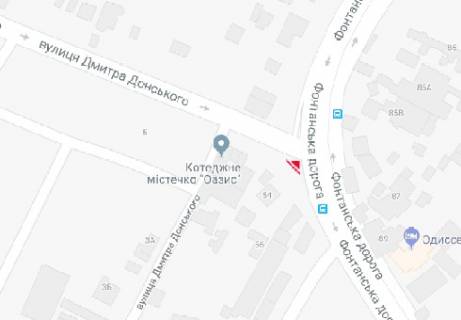 Билборд A в Одессе, 3x6  Фонтанская дорога, 54 - Дм. Донского А схема