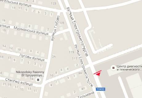 Білборд, Бігборд (Борд)  A у Нікополі, 3x6  Електрометалургів пр., 93 схема