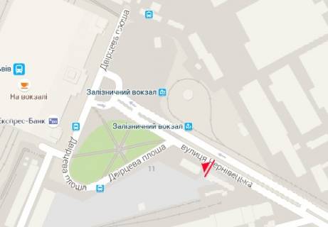 Билборд A в Львове, 3x6  Чернівецька вул., 11 схема
