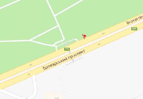 Призма A в Киеве Броварской пр. (напротив дома №9 по ул. Киото) - 318280 схема