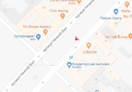 Ситискролл A в Киеве, 1.86x1.27   Верхний Вал ул., 18 схема