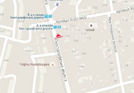 Білборд, Бігборд (Борд)  B у Одесі, 3x6  Люстдорфська дорога, 146г навпроти схема