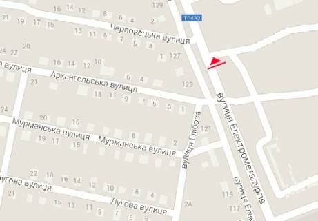 Билборд B в Никополе Електрометалургів пр., 125 схема