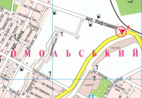 Билборд A в Херсоне, 3x6  Нафтовиків вул. - Адмірала Макарова вул. схема