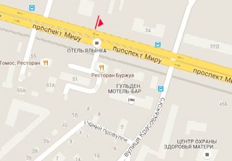 Білборд, Бігборд (Борд)  A у Житомирі, 3x6  Миру просп., 24 схема