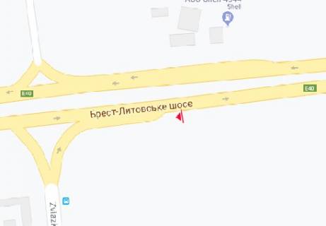 Білборд, Бігборд (Борд)  A у Києві, 3x6  Брест-Литовське шосе схема